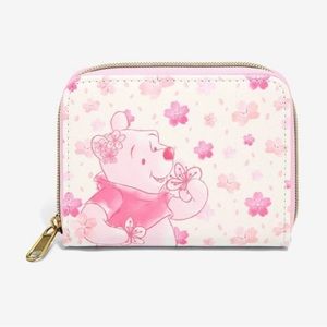 Loungefly Disney Winnie The Pooh Cherry Blossom Mini Zipper Wallet